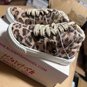 Blowfish natural jumbo kitty high top toddler sneaker